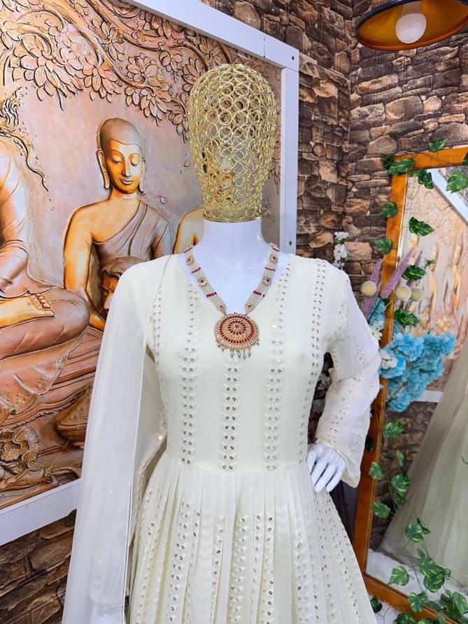 Designer Chikankari Anarkali Readymade Suits Wholesale Market In Surat With Price